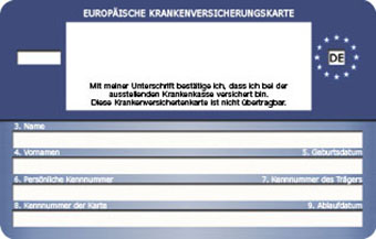 Bild der EHIC-Rückseite