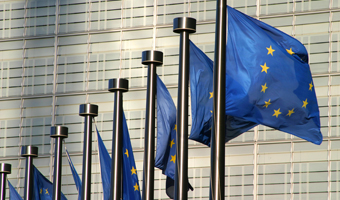 Bild mit EU-Flaggen
